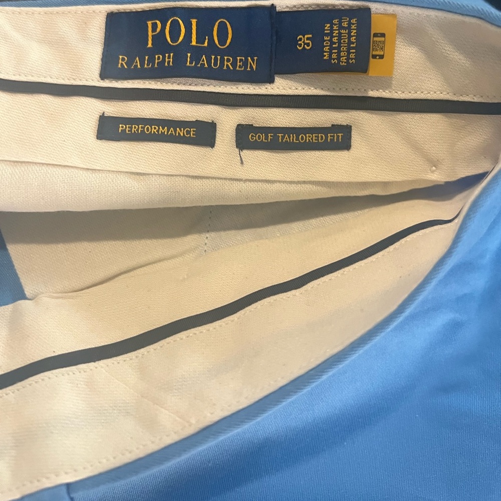 Ralph Lauren Blue Flat Front Shorts